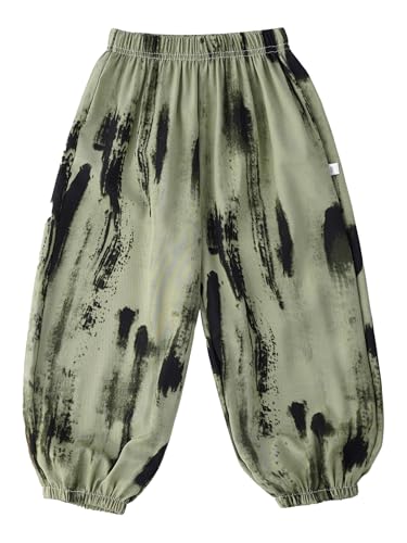 Kids Loose Pants Casual Jogger Pants Boys Girls Hip Hop Dance Pants Mid Waist Lightweight Sweatpants2