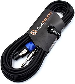 Speakon to Jack Speaker Cable/PA Speaker Lead with Rean Connectors 10m