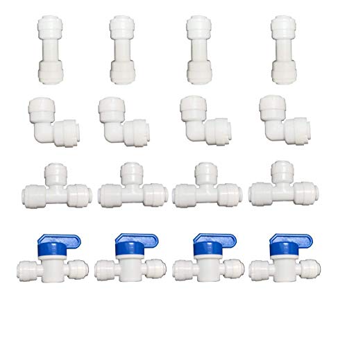 Yzm 1/4" Od Quick Connect Push In To Connect Water Tube Fitting (1/4" Quick Connector) #TOP5