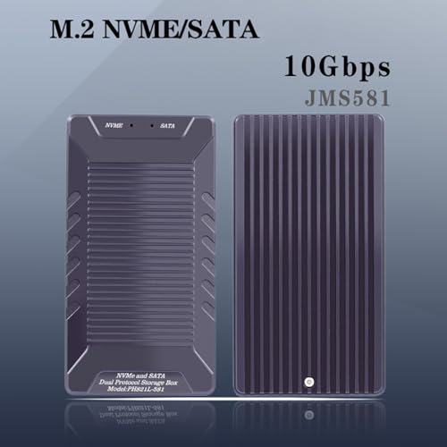Caja Externa para SSD M.2 SATA 10Gbps Compatible M2 NGFF NVME miniatura 2