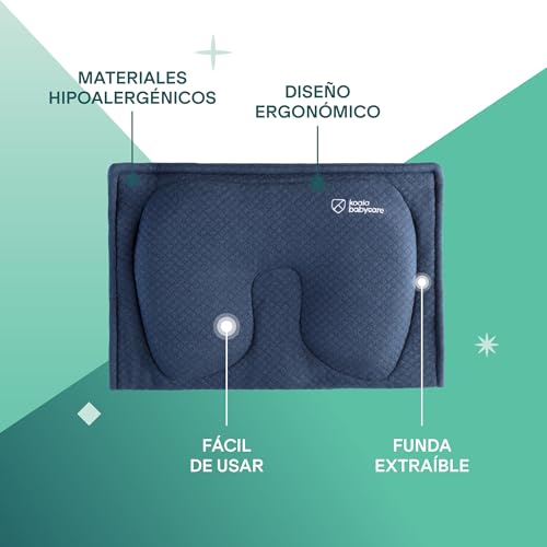 Miniatura 5 de Koala Babycare Almohada Plagiocefalia Bebé De Lactancia Memory Foam Para Ayudar A Prevenir Y Tratar La Plagiocefalia Cabeza Plana Con Funda Extraíble Con 2 Fundas De Almohada