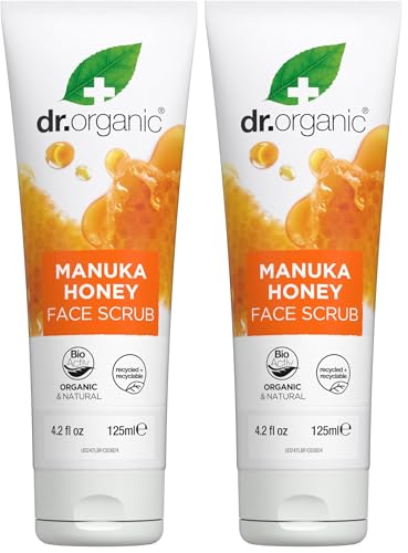 Dr Organic Manuka Honey Exfoliante Facial - 125 ml (Paquete de 2)