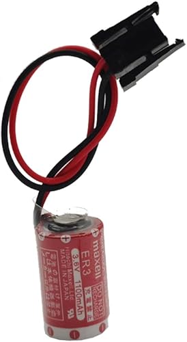 Miniatura 4 de YICUAA 10 Uds ER3 3.6V 1100mAh PLC batería de litio PM-20BL F940 con enchufe negro
