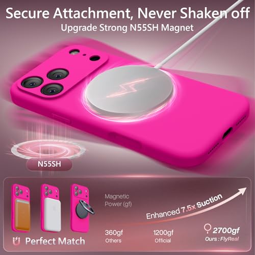 Image of FireNova Magnetic for 18 Pro Case, Silicone, 6.3 inch, Hot Pink
