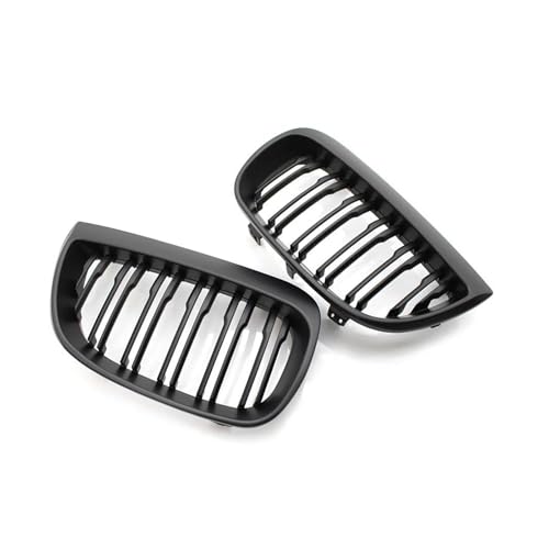 Parrilla parachoques delantera para Serie 1 E87 2004-2007 y E81 2007-2011, par negro mate 3