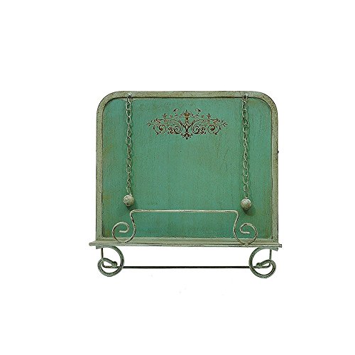 Creative Co-Op DE2617 Metal Cookbook Holder, Blue