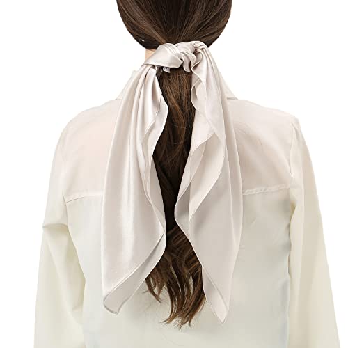 RIIQIICHY Head Scarf for Women Hair Scarf Silk Scarf for Hair Wrapping at Night 27.5 × 27.5 inches3