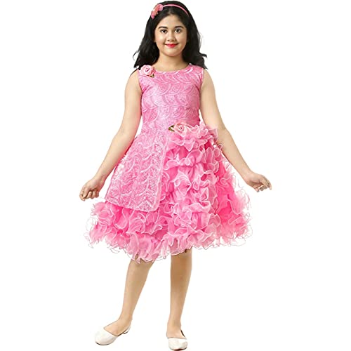 Yashvi Trends Girls Midi/Knee Length Party Dress 0533_P