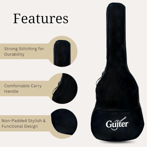 Image of Premium 34-36 Inch Non-Padded Guitar Bag | Lightweight, Soft Carry Case