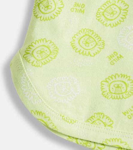 Image of YUV Baby Girls 100% Cotton Printed Multicolor Shorts, Pack of 5