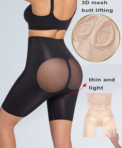 Image of PRETTYWELL Shapewear Tummy Control Shorts for Women, Comfort High Waisted Body Shaper, Seamless no Rolling Thigh Slimmer