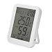 Uhrenthermometer, Hygrometer Professionelles Thermometer, für Büro mit großem Bildschirm für den Innenbereich mit Stützrahmen und Aufhängeloch
