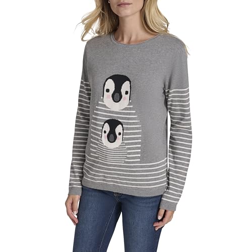 Nautica Women's Long Sleeve Graphic Crew Neck Pullover2