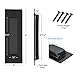Malimali Pocket Door Pull and Edge Pull Set, Stainless Steel Pocket Door Hardware Recessed Flush Finger Pulls Rectangular Barn Door Pocket Door Handle (Matte Black)