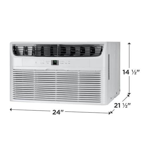 Image of Frigidaire 12,000 BTU Wall Air Conditioner with Heater, Up To 550 Sq. Ft. | 230V, 10600 BTU Heater, Dehumidifier, Fan, Quiet Energy Efficient, for Home Heating Cooling, Cools Rooms Up To 550 Sq Ft