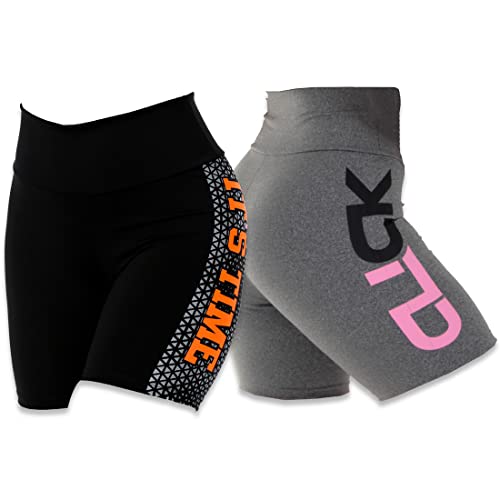 Kit 2 Bermudas Fitness Silk Click Mais Bonita - Preto - Adulto - ...
