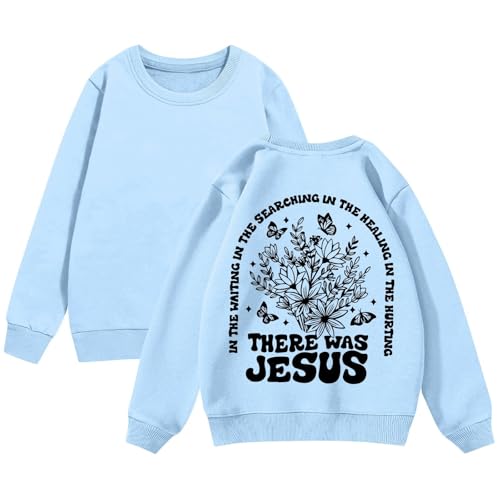 Kids Sweatshirts Girls Oversized Pullover Long Sleeve Tops Crew Neck Fleece Sweatshirt With Pocket Letter Print Outfit