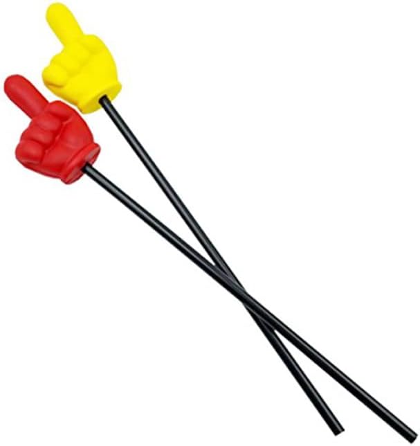 Pointing Stick Indication Stick with Index Finger Teachers Pointer for Party 2PCS Yellow Red Teacher Calendars & Planners : Office Products