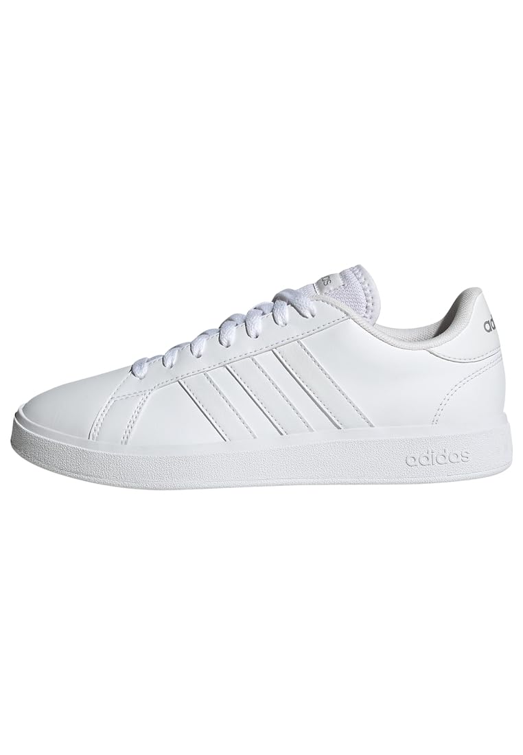 Adidas Damen Grand Court TD Lifestyle Court Casual Shoes, Cloud White/Cloud White/Matte Silver, 37 1/3 EU