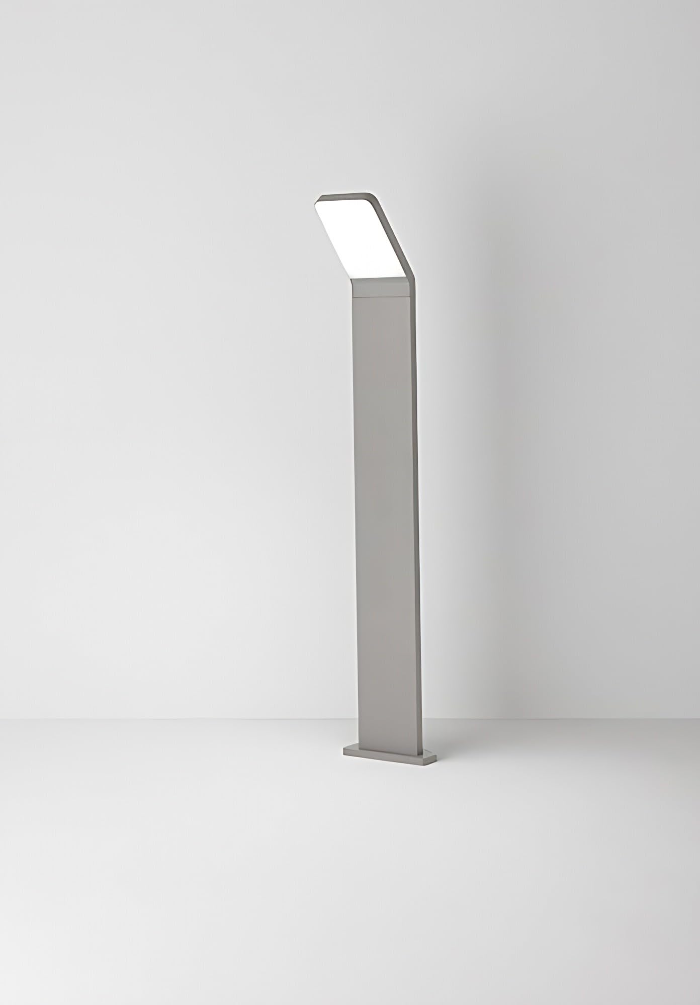 Zacisk świetlny Led 12W do ogrodu, Ip65, 1050 Lm, H. 60 Cm, 3000K, lakierowane aluminium, jasnoszary - Perenz