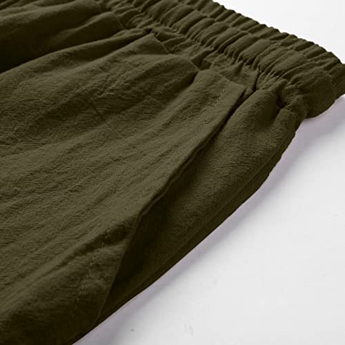 Pantalones cortos de lino para hombre talla Medium miniatura 4