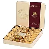  Baklava Baklawa Tin Gift Box 700g, Luxury Assorted Sweet Mixture, Chateau de Mediterranean