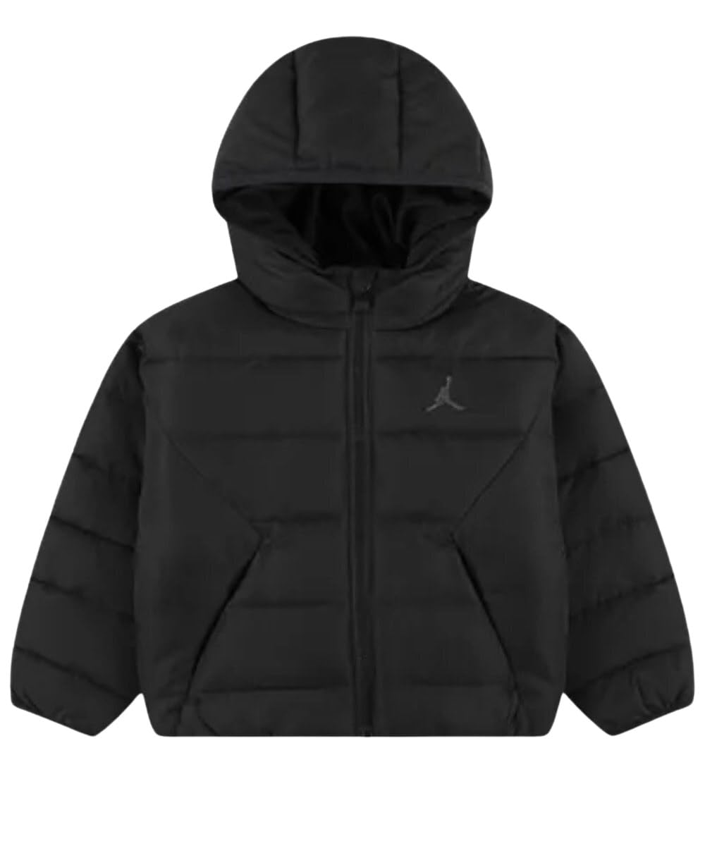 Jordan Brooklyn Puffer, Kids Black  Jackets,  Size 10 - 12 Years