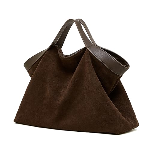 Sac à main vintage en cuir bicolore le charme marron rétro