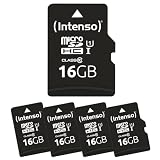 Intenso 5X 16 GB MicroSDHC Premium Multipack - Class 10 Speicherkarten