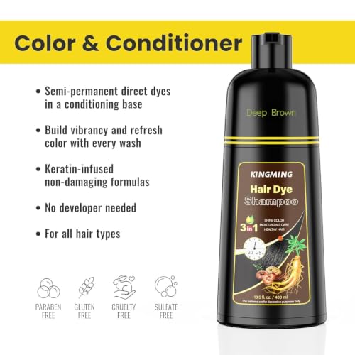 Image of KINGMING KAISASA HAIR DYE SHAMPOO 7 (Deep Brown)