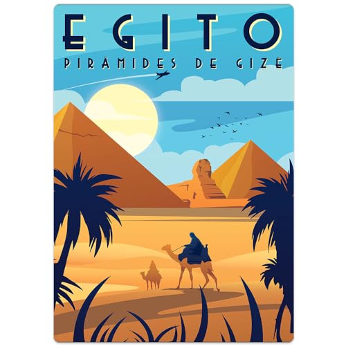 Postais do mundo - Egito - Gizé - Quebra-cabeça 500 peças nano, Game Office, Toyster brinquedos