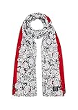 s.Oliver Damen Schal mit Peanuts-Printmuster red AOP snoopy 1