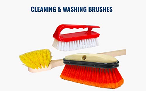 Weiler 79101 8" Utility Scrub Brush, Palmyra Fill, Short Handle, Foam, Block, Made in The USA (Pack of 12) by Weiler - Image 3