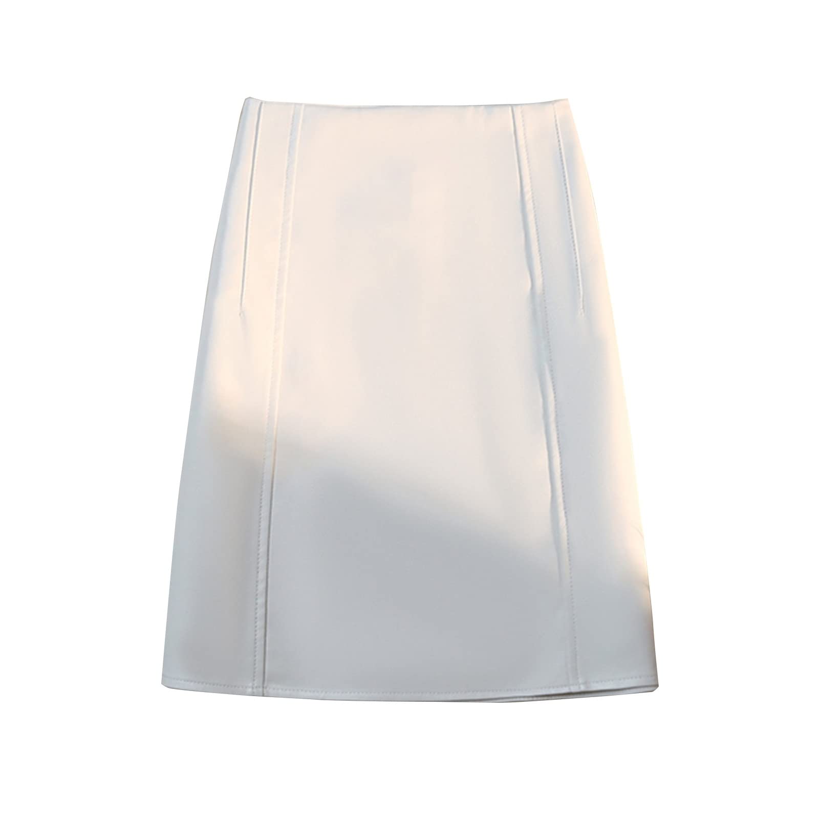 Leather Skirt Women Femenina Autumn Winter High Wist A- Línea Mini Faldas de lápiz Cuero Corto