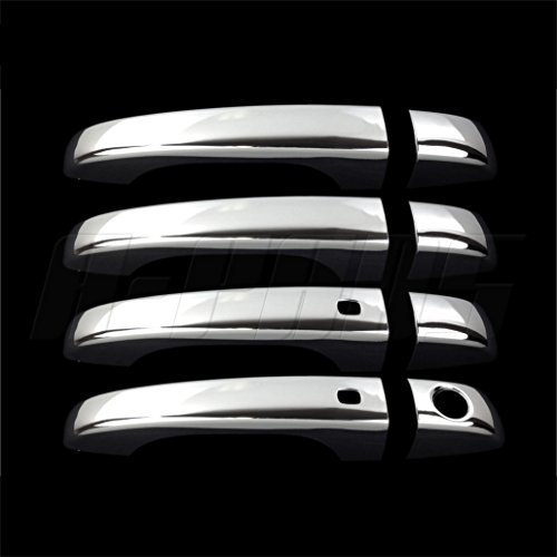 A-Pads 4 Chrome Door Handle Covers For Chrysler 200 2011-2014/300 11-2015 / Dodge Journey 2013-15 - With Smart Keyholes & Without Passenger Keyhole #TOP4