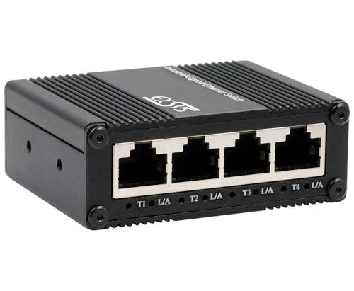 EXSYS EX-62021 Micro-commutateur Gigabit Industriel à 5 Ports, Non géré, Alimentation USB-C