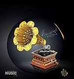 SOND YC 21002 dynamische APP-Version klassischer Phonographen-Modellbausteine, 2125-teilige Traumserie, pädagogisches Spielzeug-Montagebaustein-Modellbausatz, kompatibel mit Lego