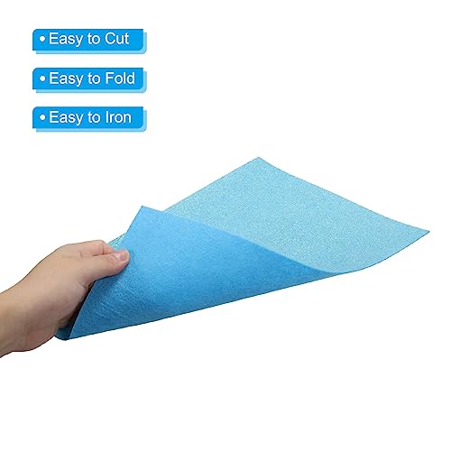 PATIKIL Soft Felt Sheets Glitter Fiber Craft Sheets Light Blue 11.8 Inch x 7.8 Inch for DIY Hobby Decorate Pack of 6 - Image 4