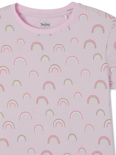 Image of Milou 100% Cotton Half Sleeves Biowashed Printed Homewear T-Shirt and Pajama | Night Suit Set|Unisex Sleepwear for Boys & Girls | Soft & Breathable, Safe Dyes, Label-Free Comfort