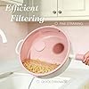CAROTE 11 Inch Nonstick Deep Frying Pan with Lid, 5 Qt Chef Saute Pan with Pour Spout, Skillet Induction Cookware, Non Stick Cooking Pan Kitchen Pan, Healthy & PFOA/PFAS Free, Includes Spatula, Pink #4