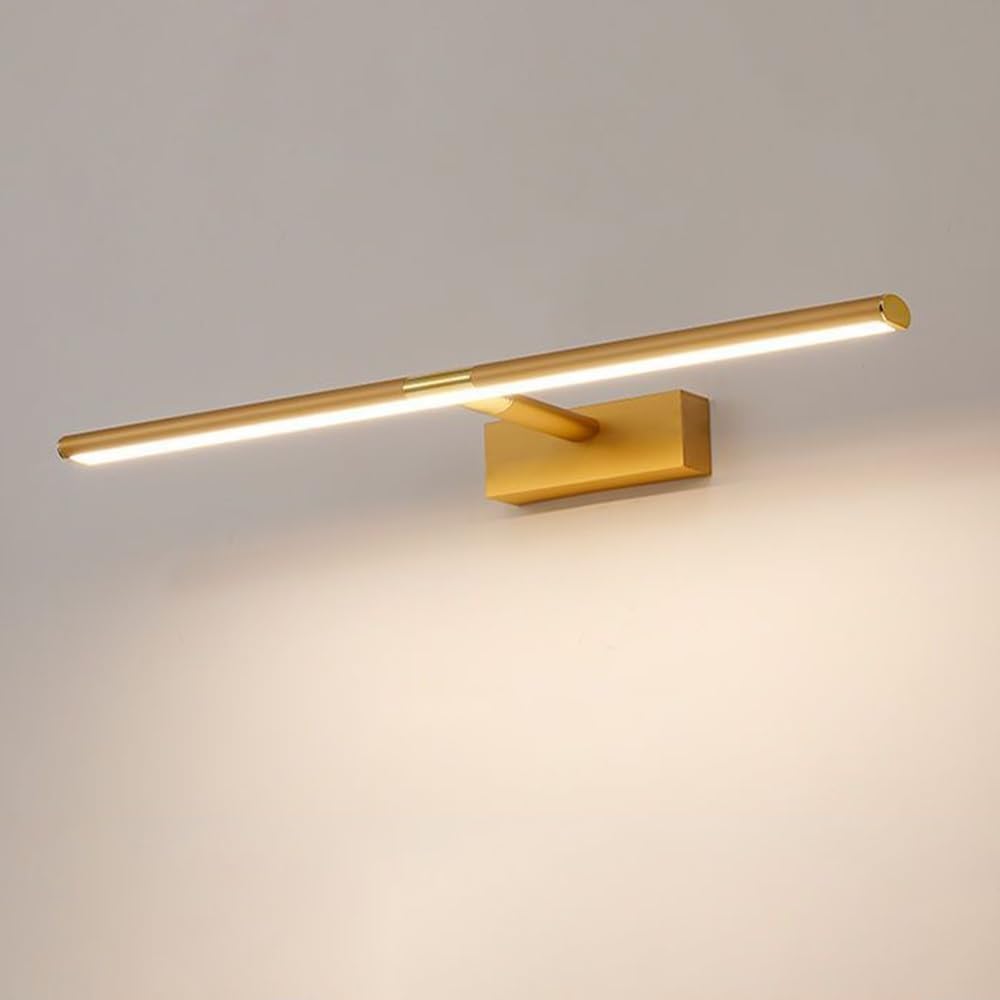 Regulowana lampa ścienna z aluminium, 70 cm, LED, ciepła biel, do łazienki (40 cm)
