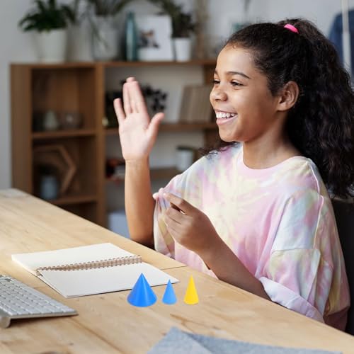 Tofficu Geometric Solids for Plastic Geometry Set Rectangular Prism Cube Cylinder Cone Sphere Enhances Spatial Skills and Develops Logical Thinking for Educational Institutions - Image 7