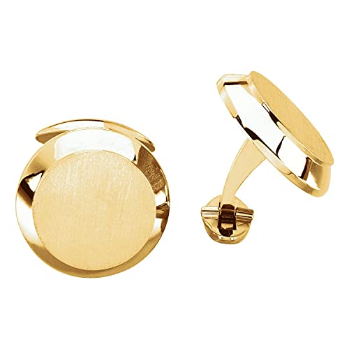 Gemelos para hombre en oro amarillo 14K miniatura 2