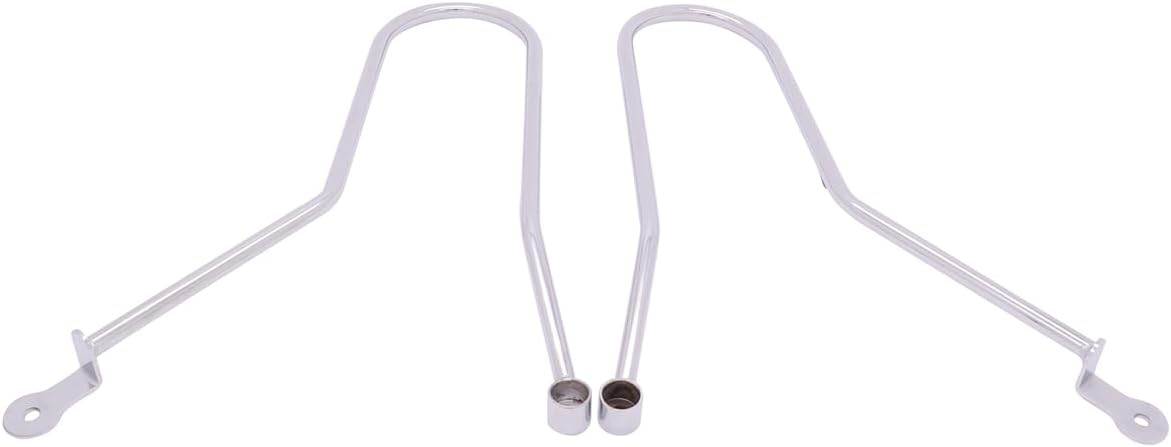Saddlebag Support Guard Bars Mount Brackets Support for Triumph Bonneville T100 / SE T100 Black 2001-2015 / Thruxton 900 Scrambler 2006-2016, Chrome