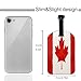 Canada Flag Luggage Tag with Privacy Protection,Travel Luggage Identifier,Fashionable Travel Accessory