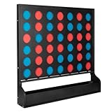 Play Platoon Wall Mounted Giant 4 in a Row Game - Large4 in a Row Outdoor, 22x24 Inch Big Wood Wall Game Room Furniture for Bar & Basement Games