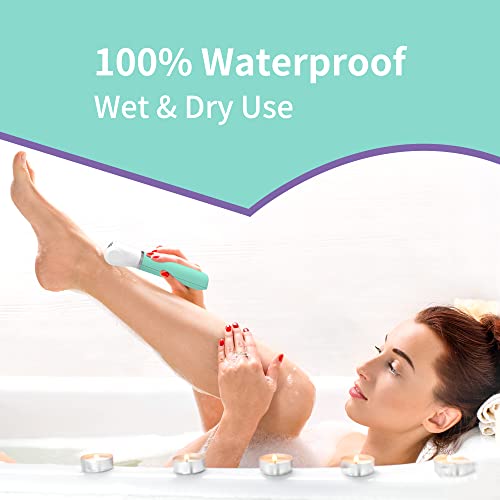 Electric Razor For Women, 2-In-1 Rechargeable Bikini Trimmer, Waterproof Electric Shaver For Women, Wet/Dry Use Body Hair Grommer #TOP1
