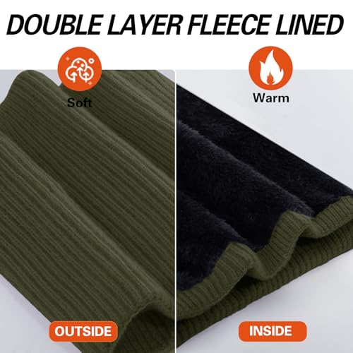 Neck Warmer for men,Winter Neck Gaiters Face Scarf Women Windproof Warm Fleece Scarves Gaiter for Cold Weather4
