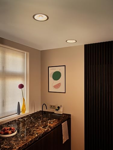 Ledvance Decor FIL DL Halo Downlight 166 mm, Silver, 7 W, 620 lm, Wireless, Modern Filament Design - Image 2