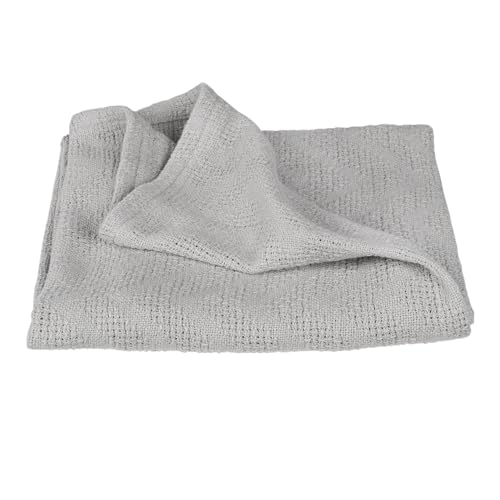 La copertina per bambini con effetto maglia è lavabile a 40°C. 100 percentuali cotone biologico; Colore: grigio